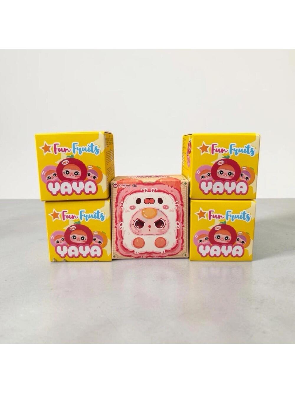 Baby Three and YAYA Lot 5 Mystery Blind Boxes Unopened Fun Fruits Little Mahjong